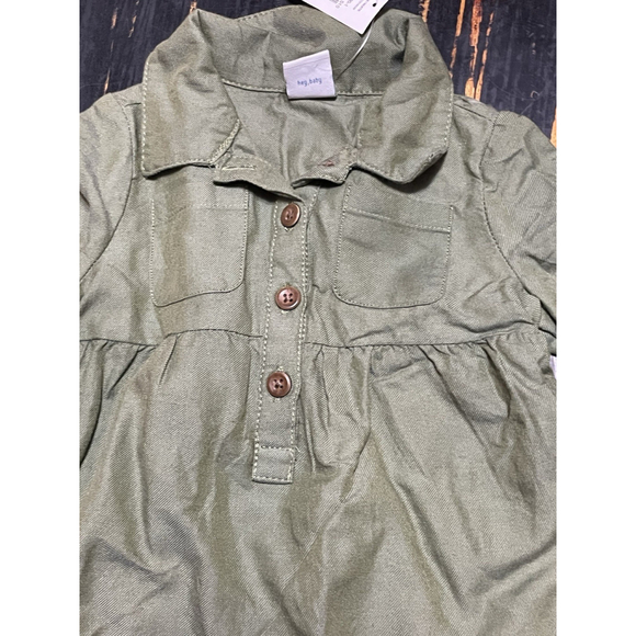 Girls Size 0-3 Old Navy NWT Green Dress - Picture 2 of 4